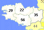 The departments of Brittany Brittany